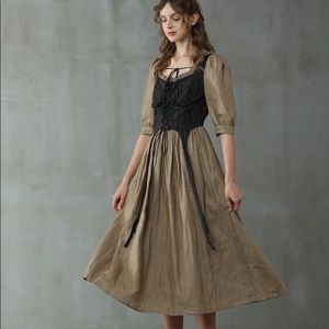 Linennaive Rocco Garden corset dress 3x